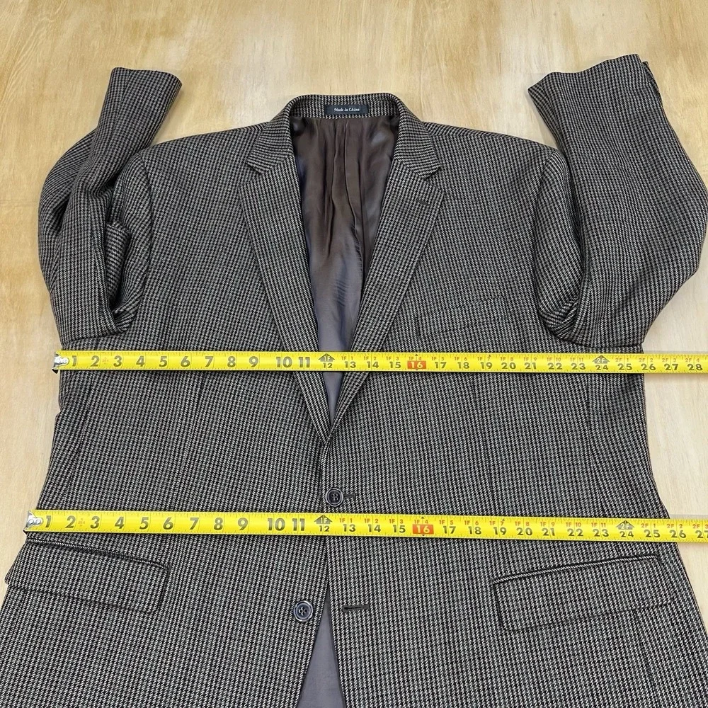 Lauren Ralph‎ Lauren Soft Tweed Blazer Sport Jacket Mens 50R Brown/Green/Black